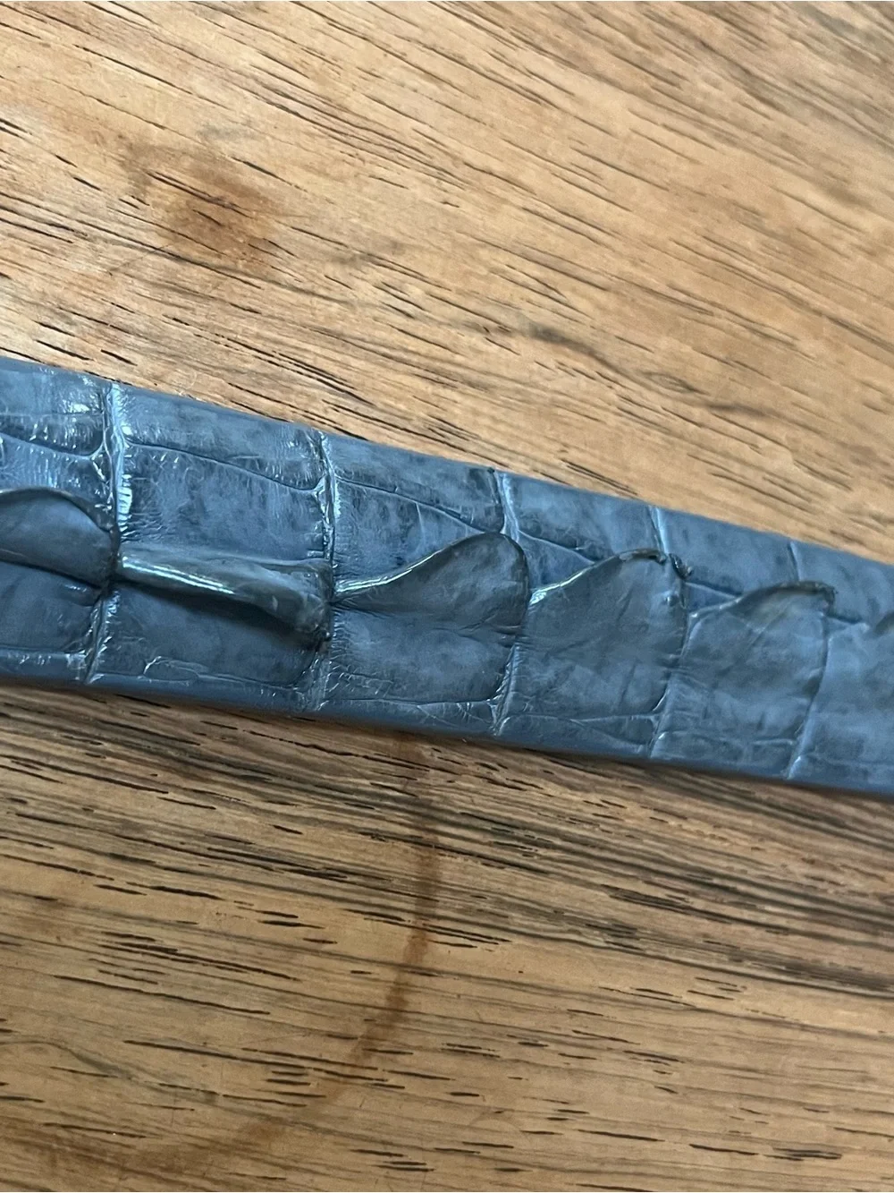 Pat Areias Crocodile Leather Belt Strap